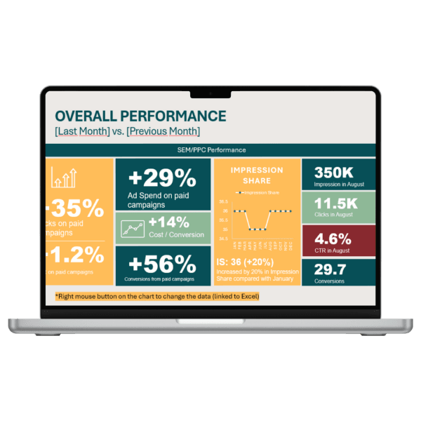 SEM PPC Monthly Report Template
