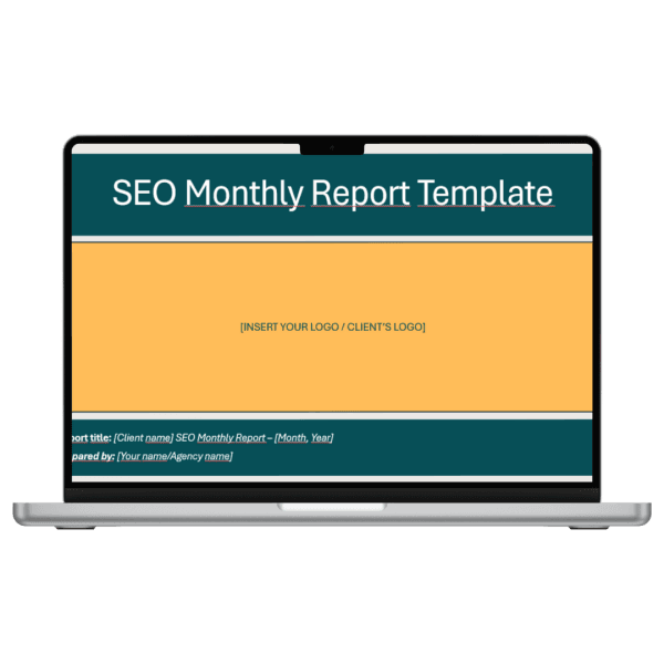 SEO Monthly Report Template